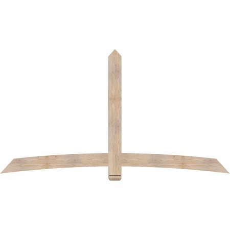 Ekena Millwork Bellingham Smooth Timber Gable Bracket, Douglas Fir, 96"W x 52"H x 1 1/2"D x 5 1/2"F, 13/12 Pitch GBW096X52X0206BEL00SDF